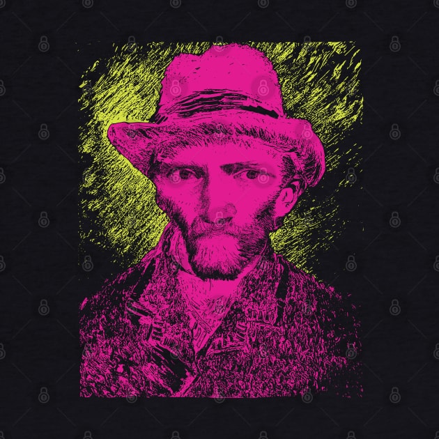 Vincent van Gogh with Hat Self Portrait Pop Art by PelagiosCorner